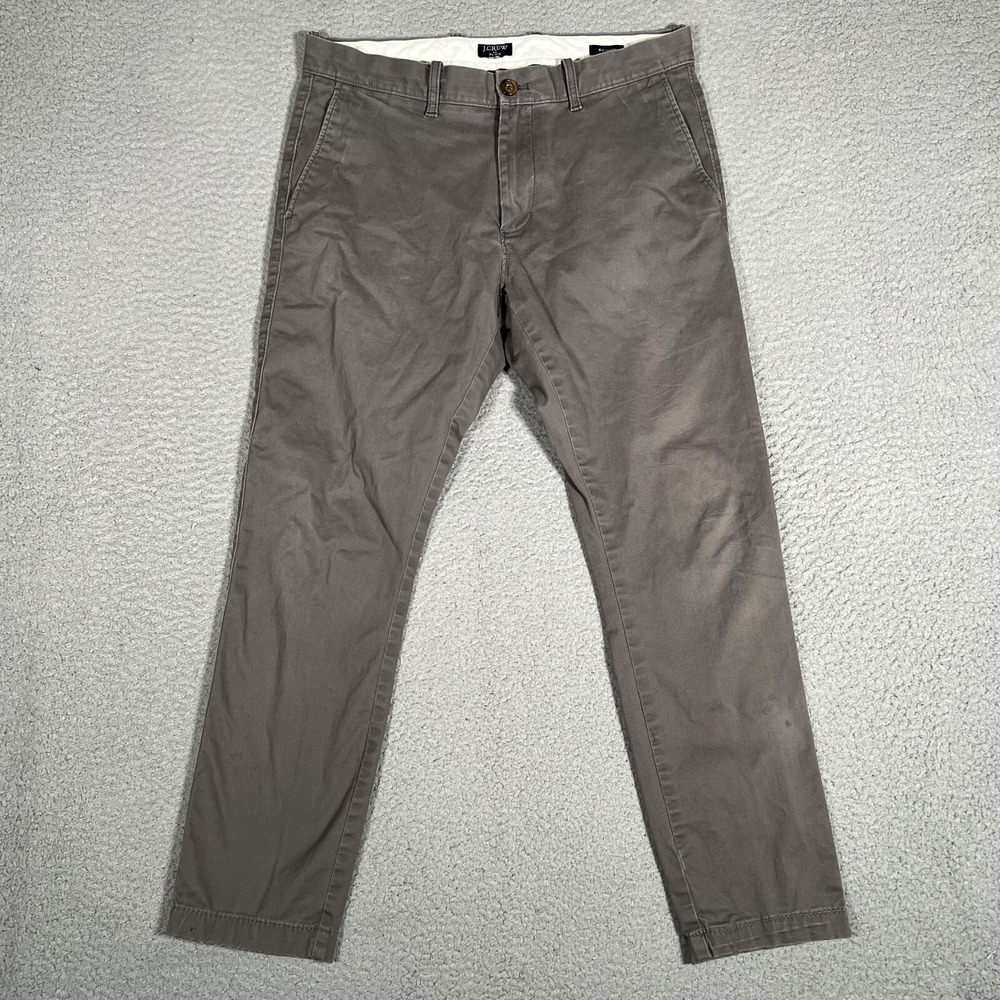 J Crew Pants Mens 31x27 Skinny Fit Chino Lightweight‎ Casual Preppy Logo Pockets
